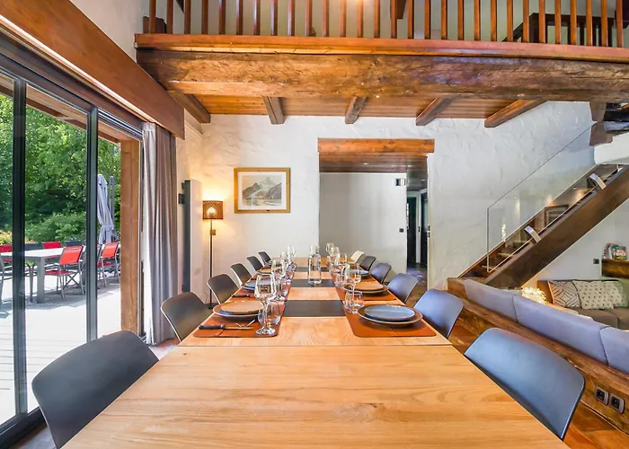 Les Praz - 280sqm - Sauna Cinema Fitness - 5 Bedrooms In Heart Of Les Praz - By Cozee Alpesi faház Chamonix